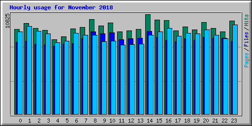 Hourly usage for November 2018